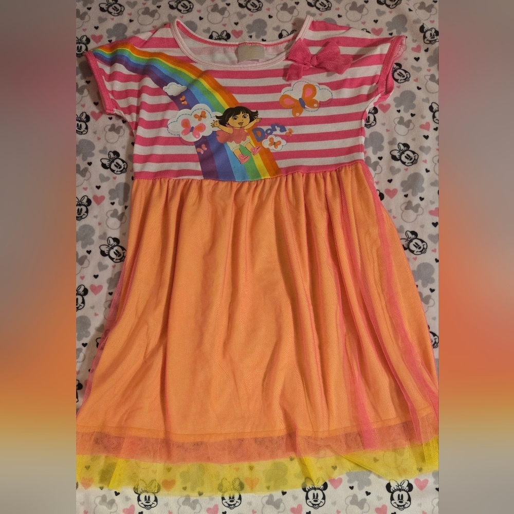 Dora The Explorer Dress Size S(6x)